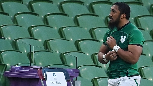 Bundee Aki became just the second Irish player ever to see red in the Six Nations