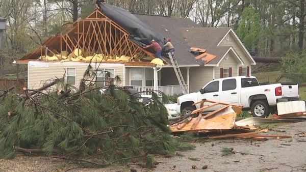 More than 35,000 customers in Alabama were without power after the tornadoes stuck the state