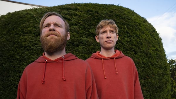 Brian and Domhnall Gleeson in Frank of Ireland