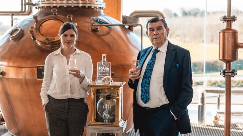 Sally Anne Cooney, Marketing Director at Boann Distillery and Pat Cooney, founder and Managing Director of Boann