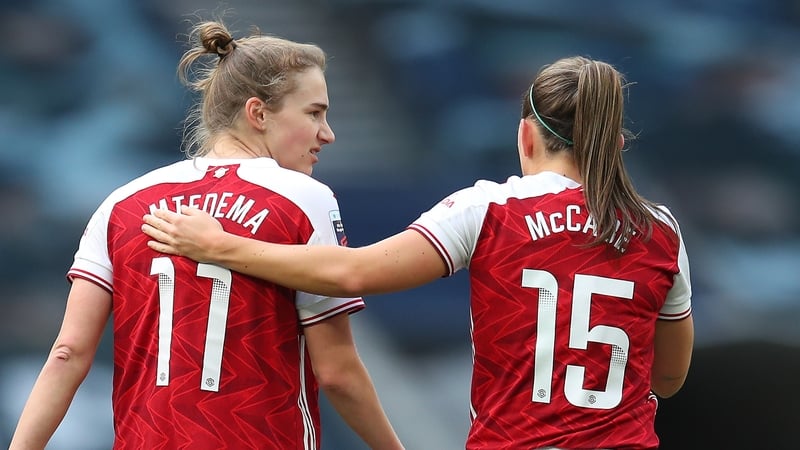 Katie McCabe leads Gunners to derby defeat of Spurs