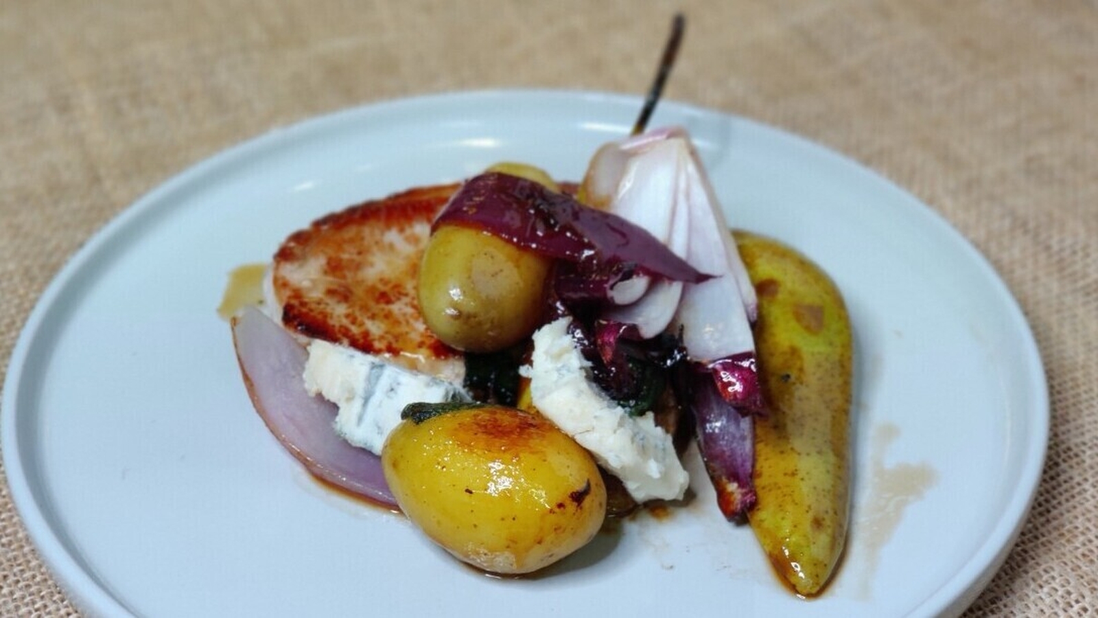 Paul's pork chops with pears and Today