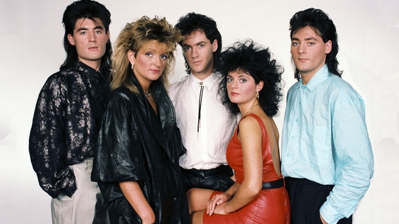 Luv Bug in a Eurovision publicity shot, 1986.