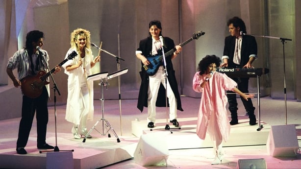 Luv Bug perform at the 31st Eurovision Song Contest in 1986