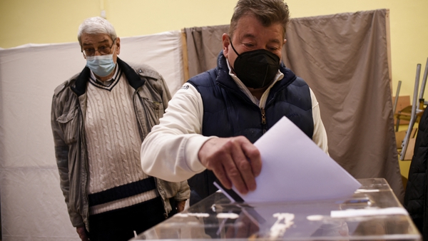 Bulgaria held the election while battling a third wave of Covid infections