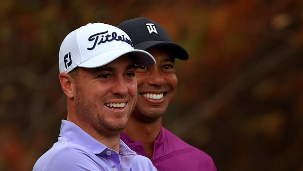 Speaking on the No Laying Up podcast, Justin Thomas acknowledged that he visits Tiger Woods a few times a week when he's not on the road.