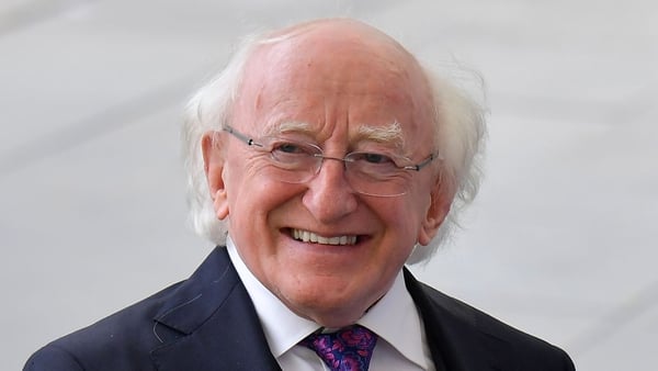 President Michael D Higgins is on tonight's Late Late Show