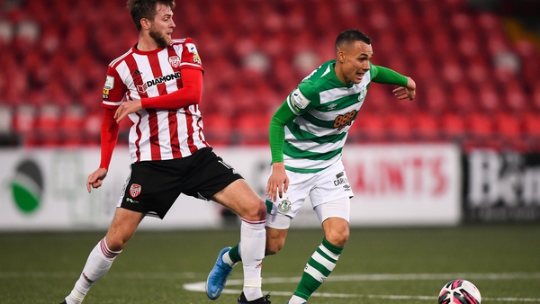 Graham Burke scored from halway line against Derry City