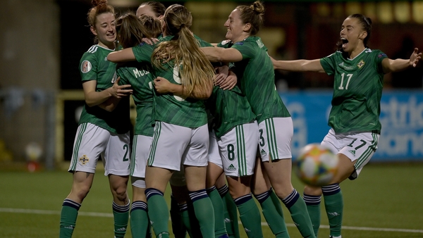 Northern Ireland celebrate a historic victory