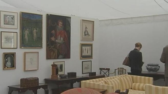 Art and furniture on display, Luggala House, County Wicklow (2006)
