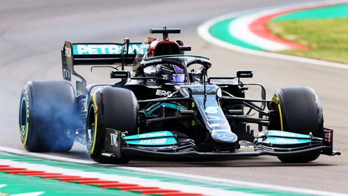 Lewis Hamilton stormed to the fore in Imola