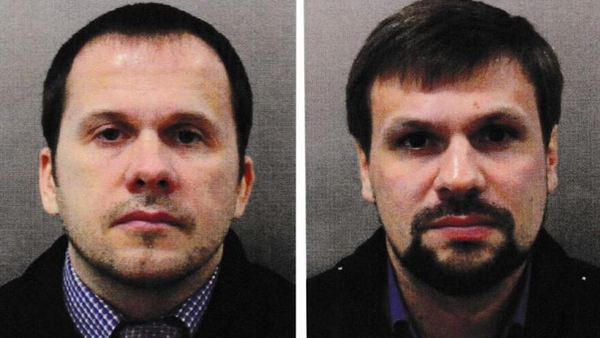Alexander Petrov (L) and Ruslan Boshirov are also suspects in the murder of Sergei Skripal in the UK in 2018