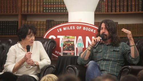 Virginia Grohl and Dave Grohl attend Virginia and Dave Grohl In Conversation at Strand Bookstore on April 25th, 2017 in New York City. (Photo by Steve Zak Photography/Getty Images)