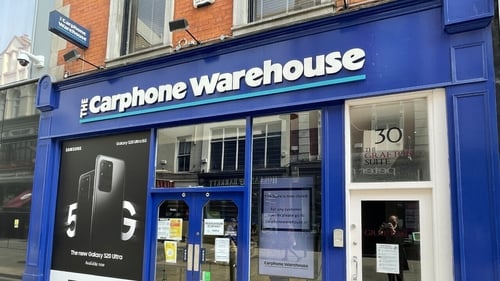 A Carphone Warehouse store in Dublin city centre