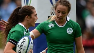 Stacey Flood (r) and Amee-Leigh Murphy Crowe will start their first games for Ireland tomorrow