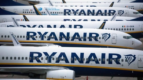 Ryanir said it flew 27.5 million passengers in its financial year ended March, down from 149 million the previous year