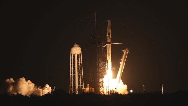 The SpaceX Falcon 9 rocket blasted off from Kennedy Space Center in Florida
