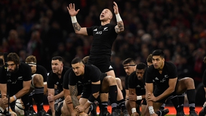 New Zealand perform the Haka before their match in Cardiff in 2017