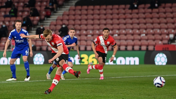 James Ward-Prowse scores from the penalty spot