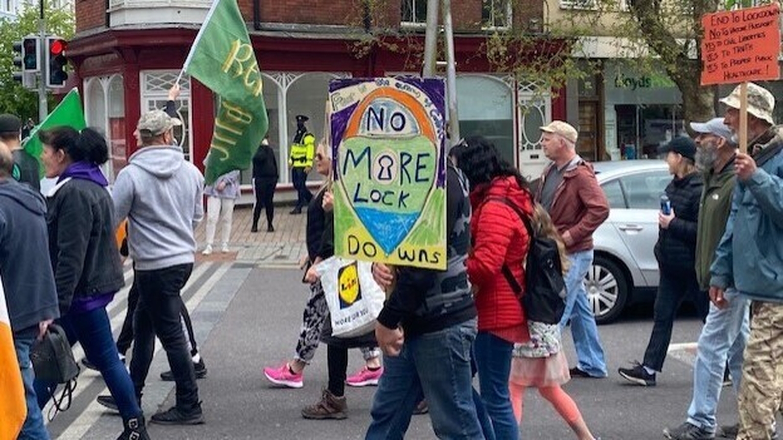 Hundreds Attend Lockdown Protest In Cork