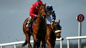 Castle Star, with Chris Hayes up, on their way to winning the GAIN First Flier Stakes