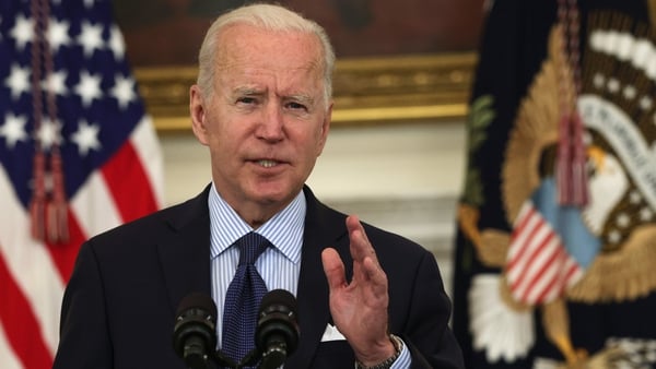 Joe Biden will use a meeting with Boris Johnson on Thursday to explicitly express US support for the Protocol (File pic)