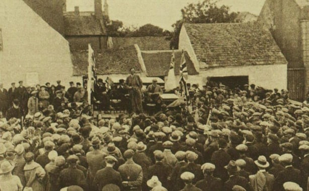 A unionist rally in Ballywalter Photo: Illustrated London News, 28 May 1921