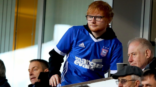 Ed Sheeran is the new Ipswich main sponsor