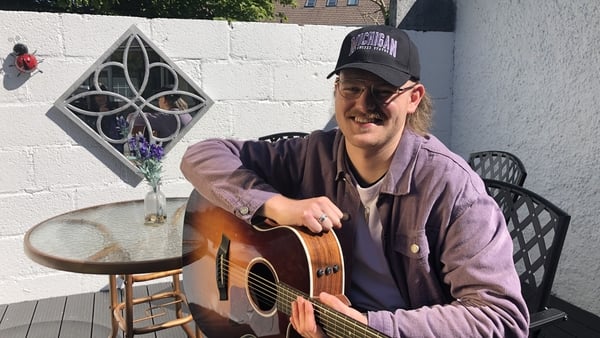 Playing and recording his own music has been a lifeline during lockdown for Commerce student James Colohan