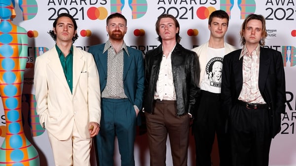 The Dublin band got the glad rags out for the glitzy awards show. Photo: Getty