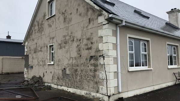A house in Co Donegal showing the adverse impact of mica