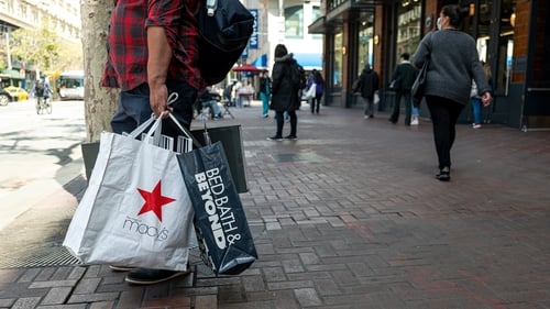 Retail sales surged 3.8% last month, new figures show today