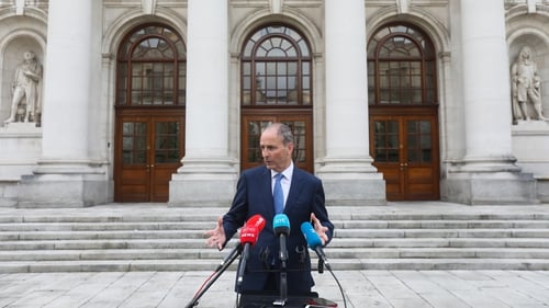 Taoiseach Micheál Martin was speaking at a press conference this evening