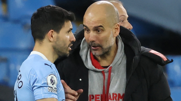 Pep Guardiola is hopeful Sergio Aguero will be fit for Sunday's Premier League finale against Everton