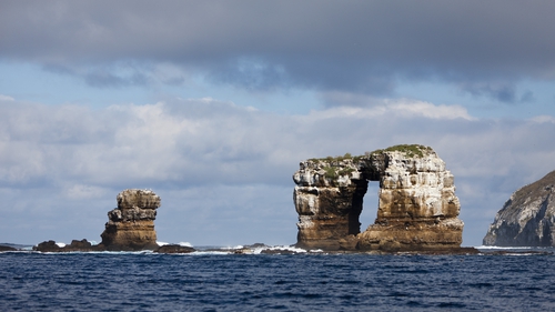 Darwin's Arch was a natural bridge in the sea off the Galapagos Islands