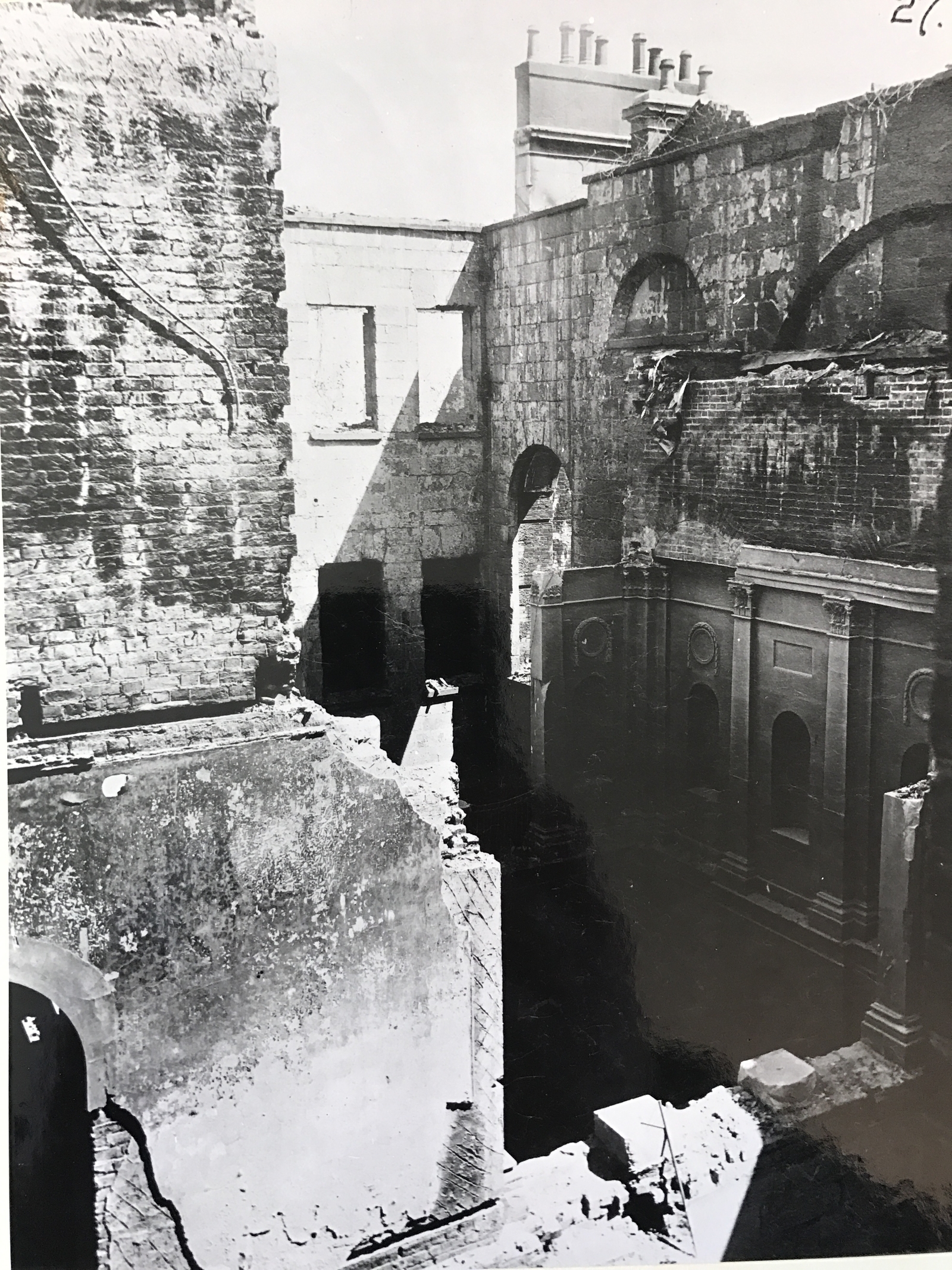 Image - Much of the stunning Georgian interior was lost forever. Credit: Department of Housing, Local Government and Heritage and OPW