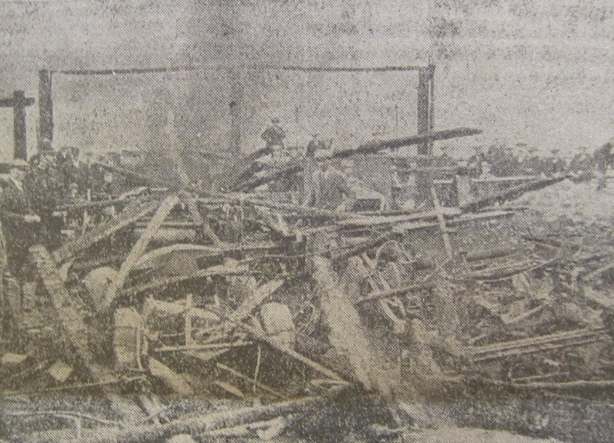Ruins in Jarrow caused by an arson attack Photo: Newcastle Chronicle, 28 May 1921