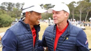 Woods and Stricker at the 2019 Presidents Cup