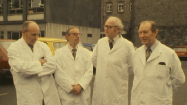 Some of the team of Irish scientists involved in the development of clofazimine. Photo: RTÉ