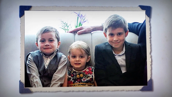 Andrew McGinley's three children – Darragh, 7, Carla, 3, Conor, 9 (Photo courtesy of Conor's Clips)
