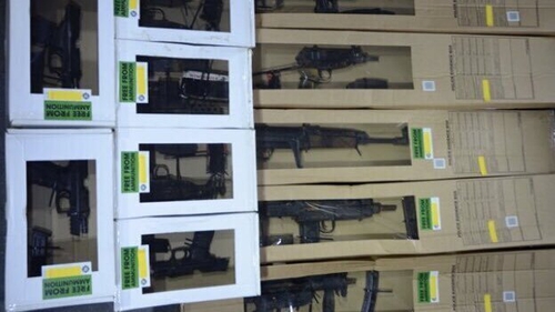 Officers from the NCA and PSNI seized the firearms