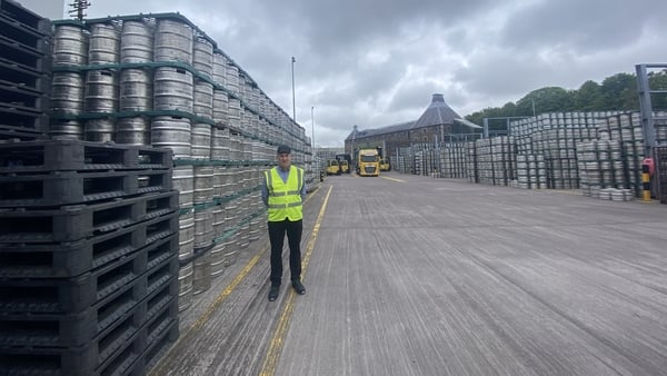 Heineken Ireland head brewer PJ Tierney in a busy Lady's Well brewery yard