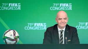 Gianni Infantino at FIFA's virtual congress last week