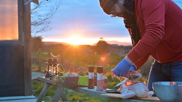 Cooking outdoors at Woodcock Smokery