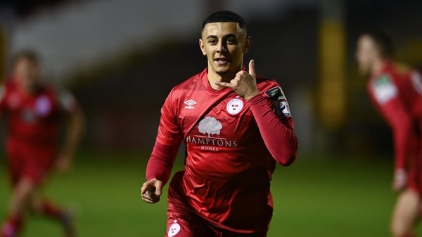 Yousef Mahdy scored Shels' third goal of the night