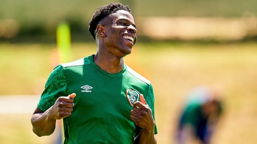 Chiedozie Ogbene is back in the Ireland squad after missing the September games through injury