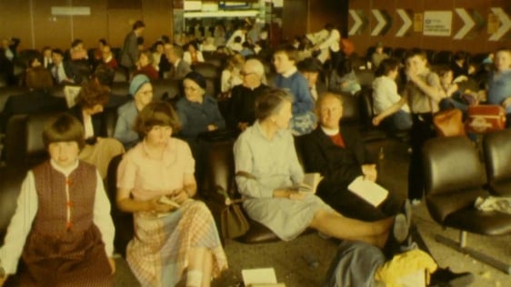 Shannon Airport departure lounge in 1981.