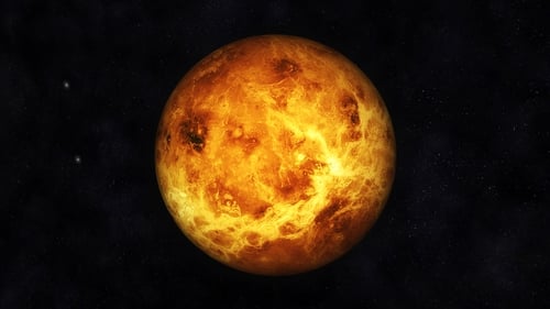 Venus, pictured, will be visible in the alignment.
