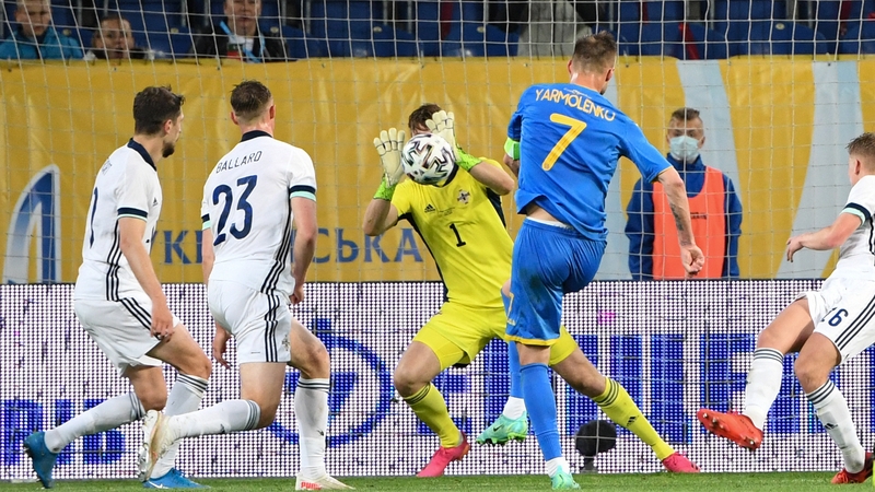 Northern Ireland lost narrowly to an early Oleksandr Zubkov goal tonight