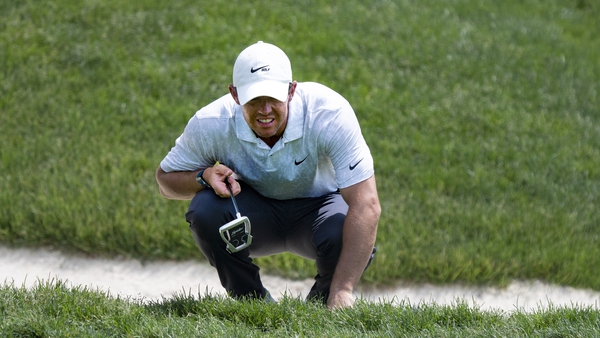 Rory McIlroy is eight off the clubhouse leader